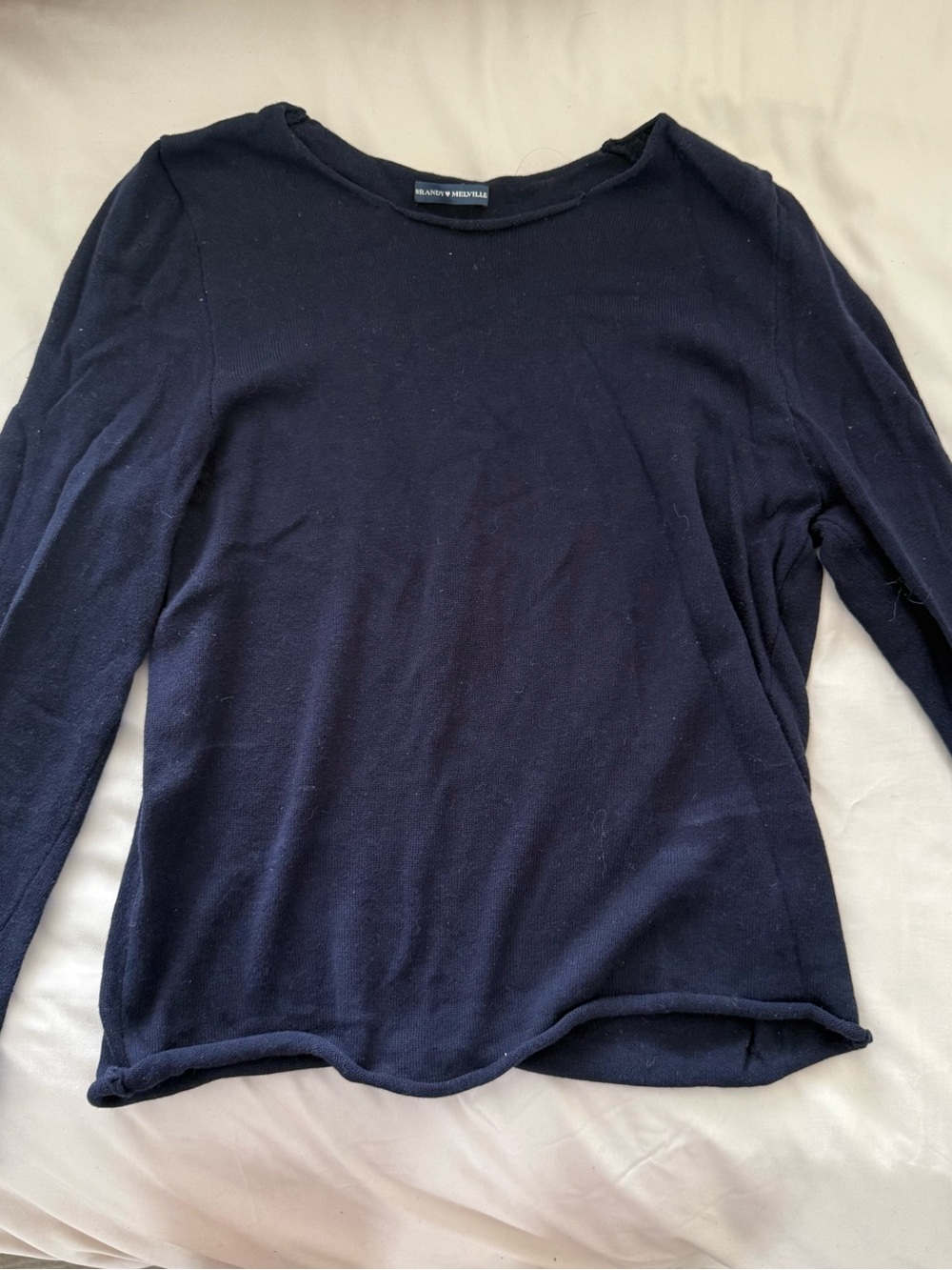Brandy Melville Navy Blue Long Sleeve